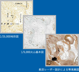 等高線図の精度比較